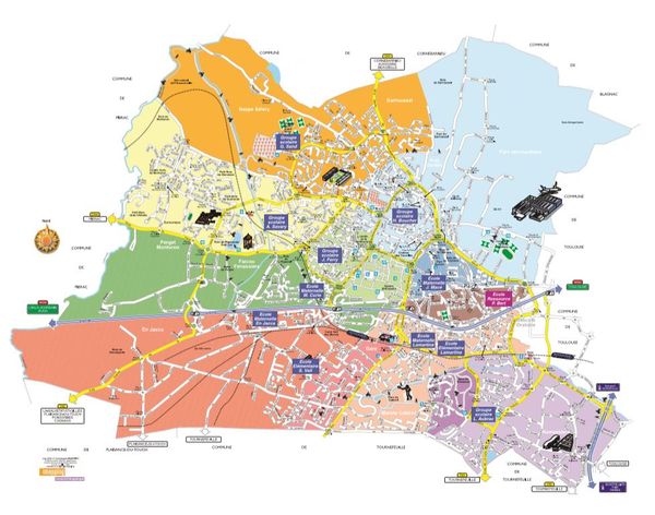 La Carte Scolaire De Colomiers - 